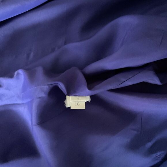 Doncaster royal blue vintage 2 pc suit viscose linen blend sz 18 - Picture 15 of 16